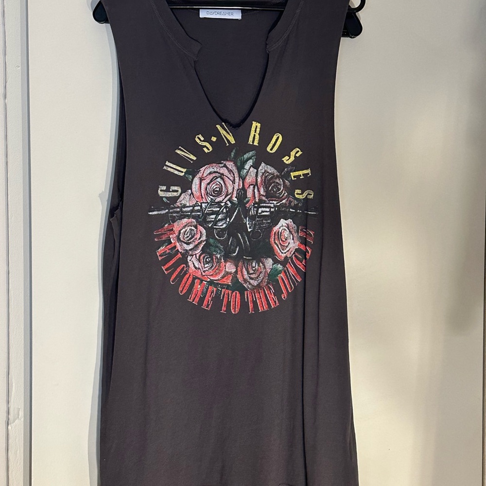 Daydreamer Guns N’ Roses Tank T-shirt Dress Size Medium